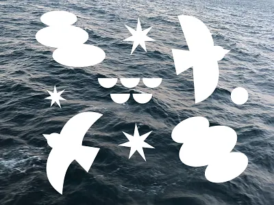 Paper Cutouts birds cutouts digital illustration nature ocean paper shapes vector water