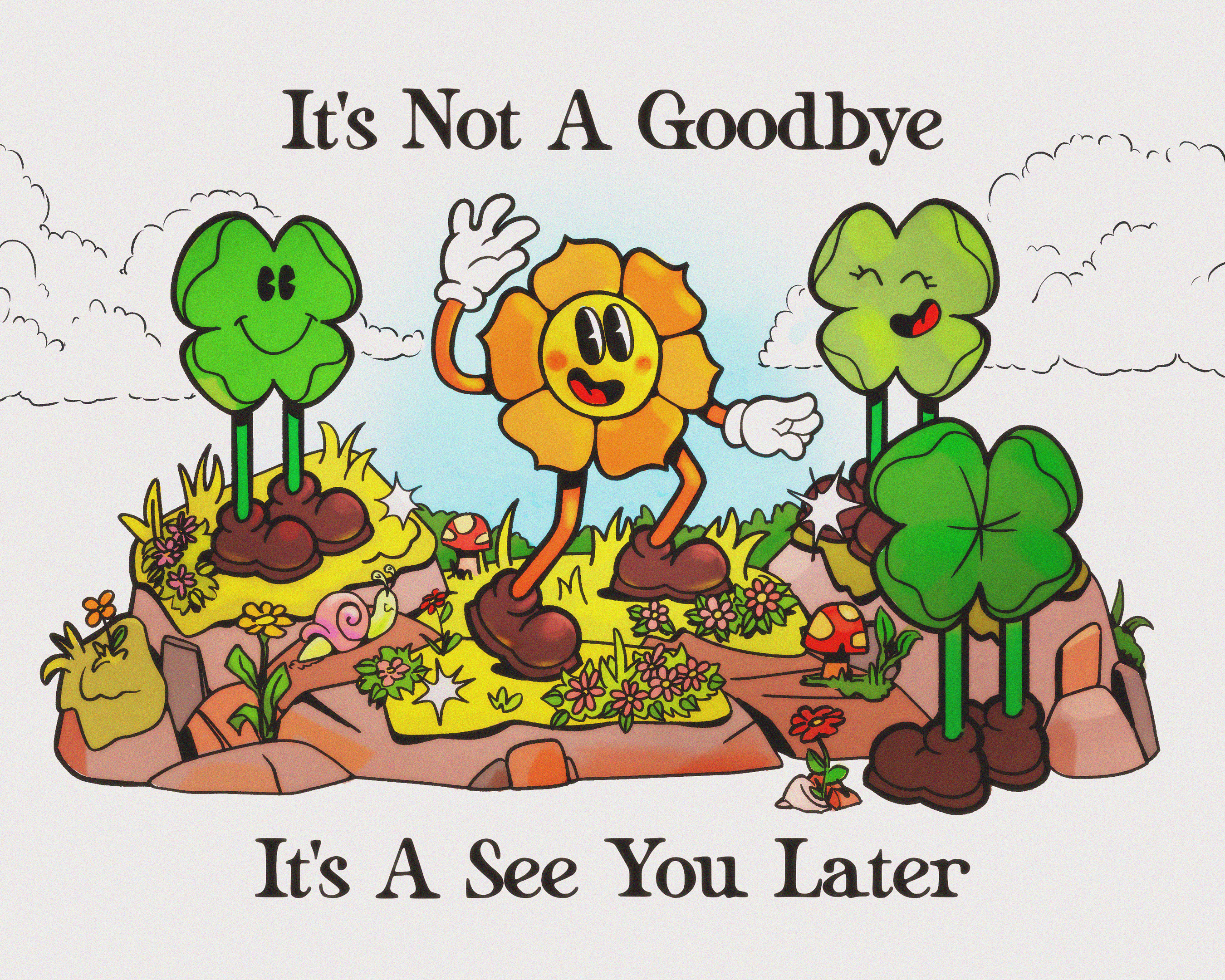 Nostalgia with a Positive Twist: 1930s 20s 30s betty boop cartoon colorful cuphead fun goodbye illustration nostalgia popeye positive retro vintage