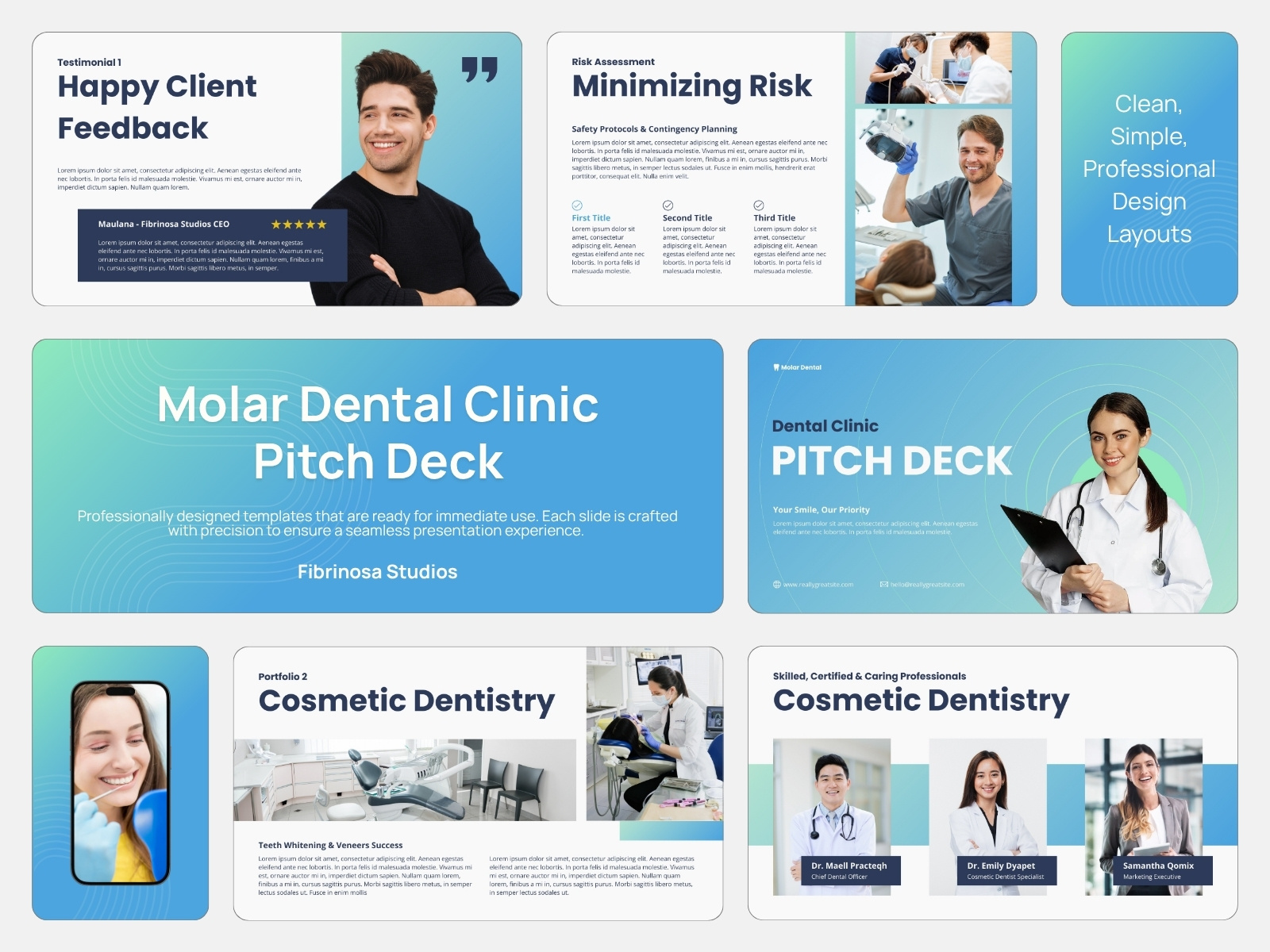Dental Clinic - Pitch Deck pitch professional