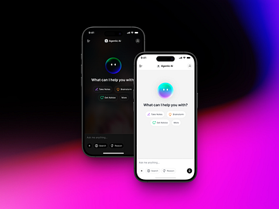 UI/UX Design for an LLM-based chat application - Agentic AI ai ai chat design design process llm mobile app ui ux website
