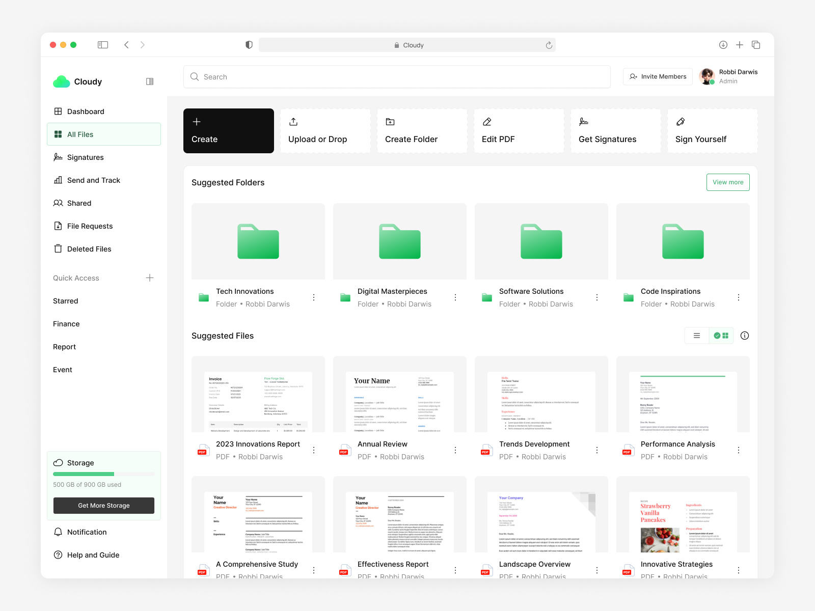 Example of Web App Or Dashboard UI/UX Design