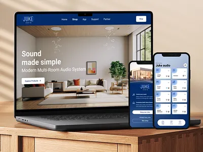Juke Web and Mobile App app mobile smart home web