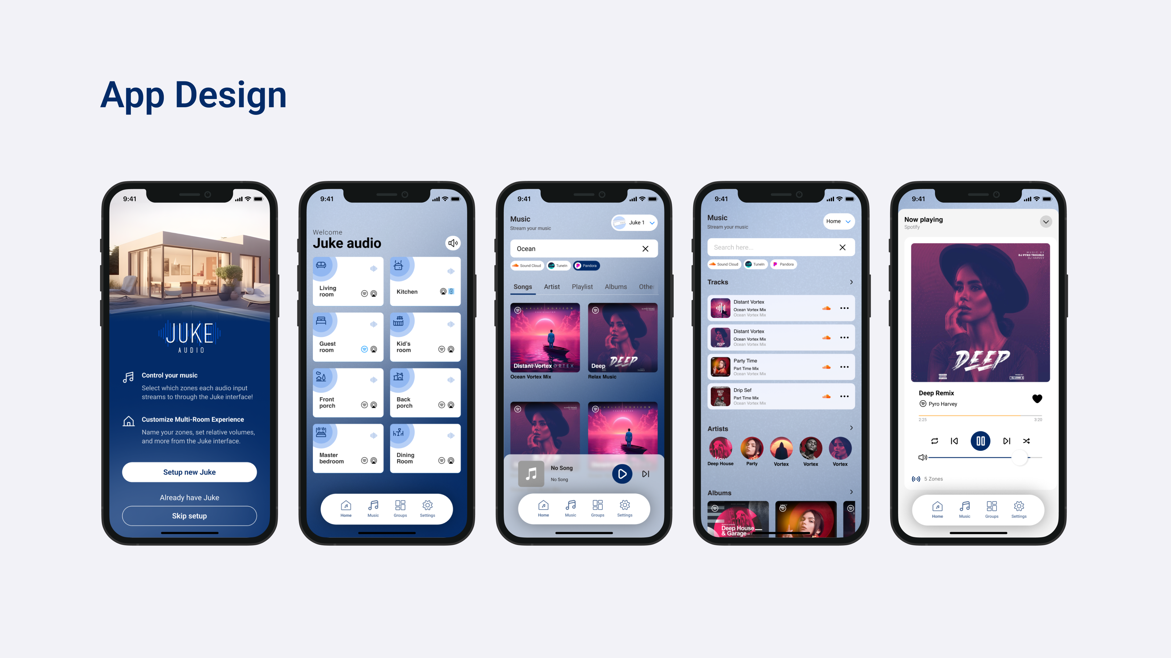 Juke App - Smart home app design mobile native smart home