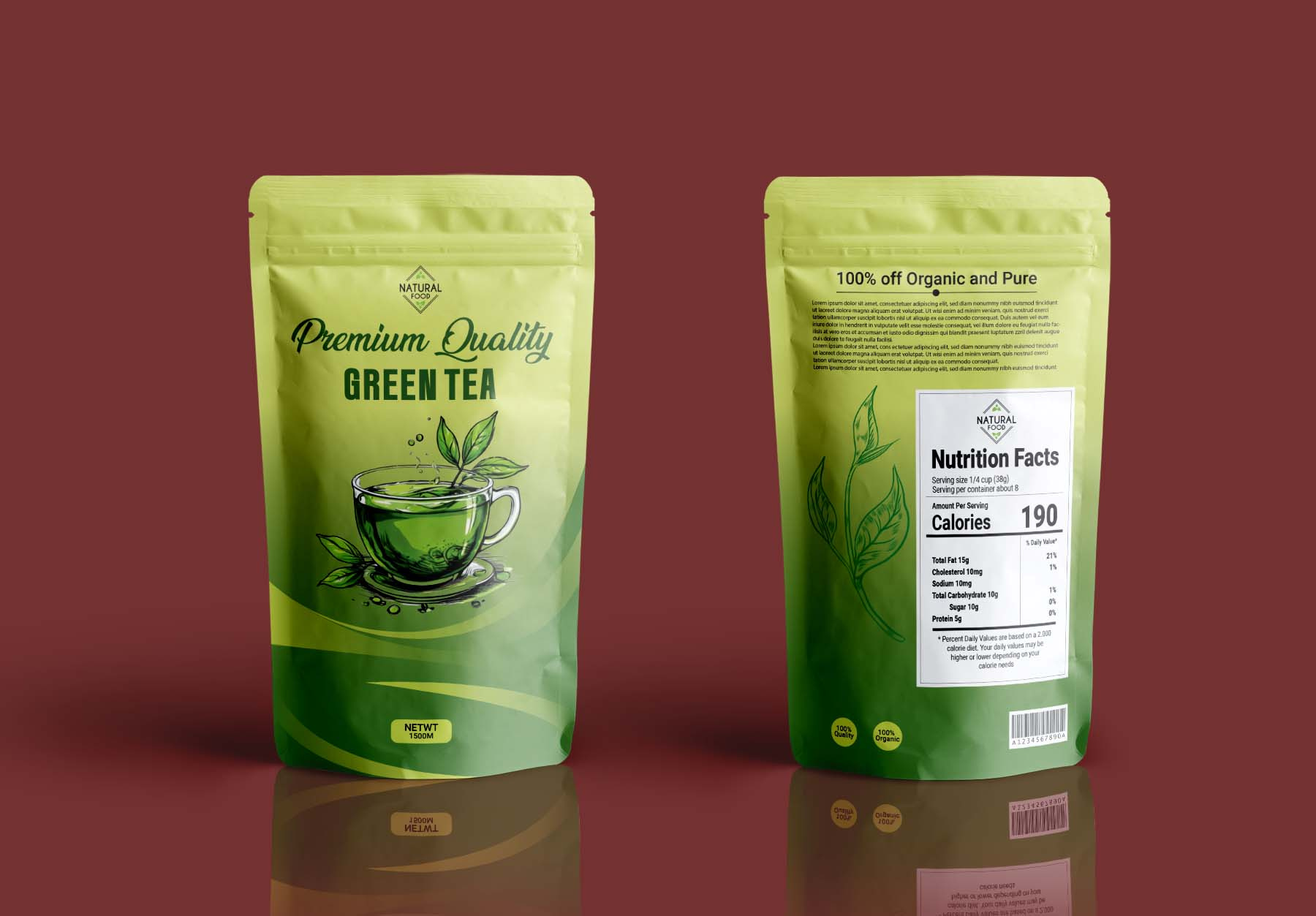 Example of Custom Pouch Packaging Design Service