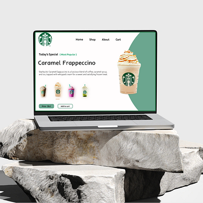 Starbucks Landing Page Redesign ☕✨ – Fresh, Modern, Intuitive animation graphic design