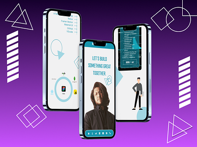 Personal Portfolio High Fidelity Prototype for App and Web ... app design auto layout concept figma graphic design local variables mobile app portfolio prototype typography ui user interface ux web design