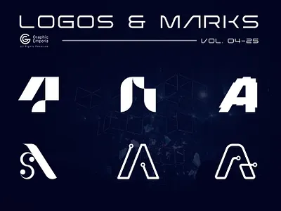 Logos and Marks: A-Letter Logo Exploration for Tech Coaches a b c d e f g h i j k l m n a letter design a letter logo a letter logo collection a logos abstract logo brand identity branding design geometric logo illustration logo logo collection logo design logofolio logos and marks modern logo o p q r s t u v w x y z vector