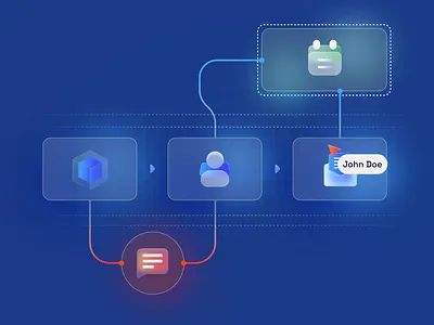 Bonitasoft - Diagram animation motion graphics ui vector website