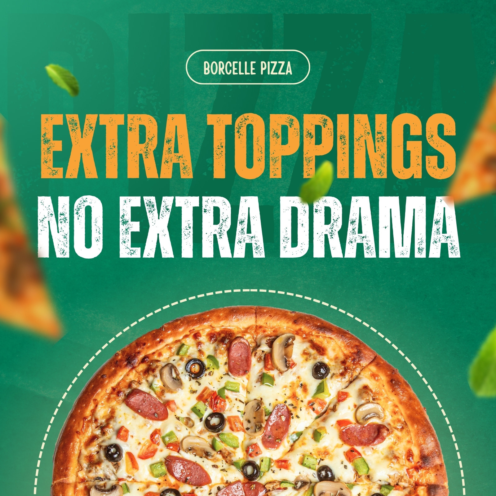 Borcelle Pizza Google Ads digital marketing food advertising google ads online ads pizza ppc campaign restaurant promotion social media marketing