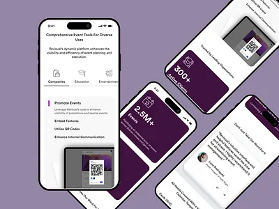 Features Section in Landing Page card carousel features feedback function icon landing page metrics mobile responsive saas screenshot scroll section stats tab testimonial user comment web app website