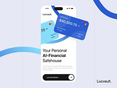 Lucvault. ai ai assistant ai dashbaord app app design dashboard design dribbble shots figma finance app graphic design mobile product product design ui user interface ux