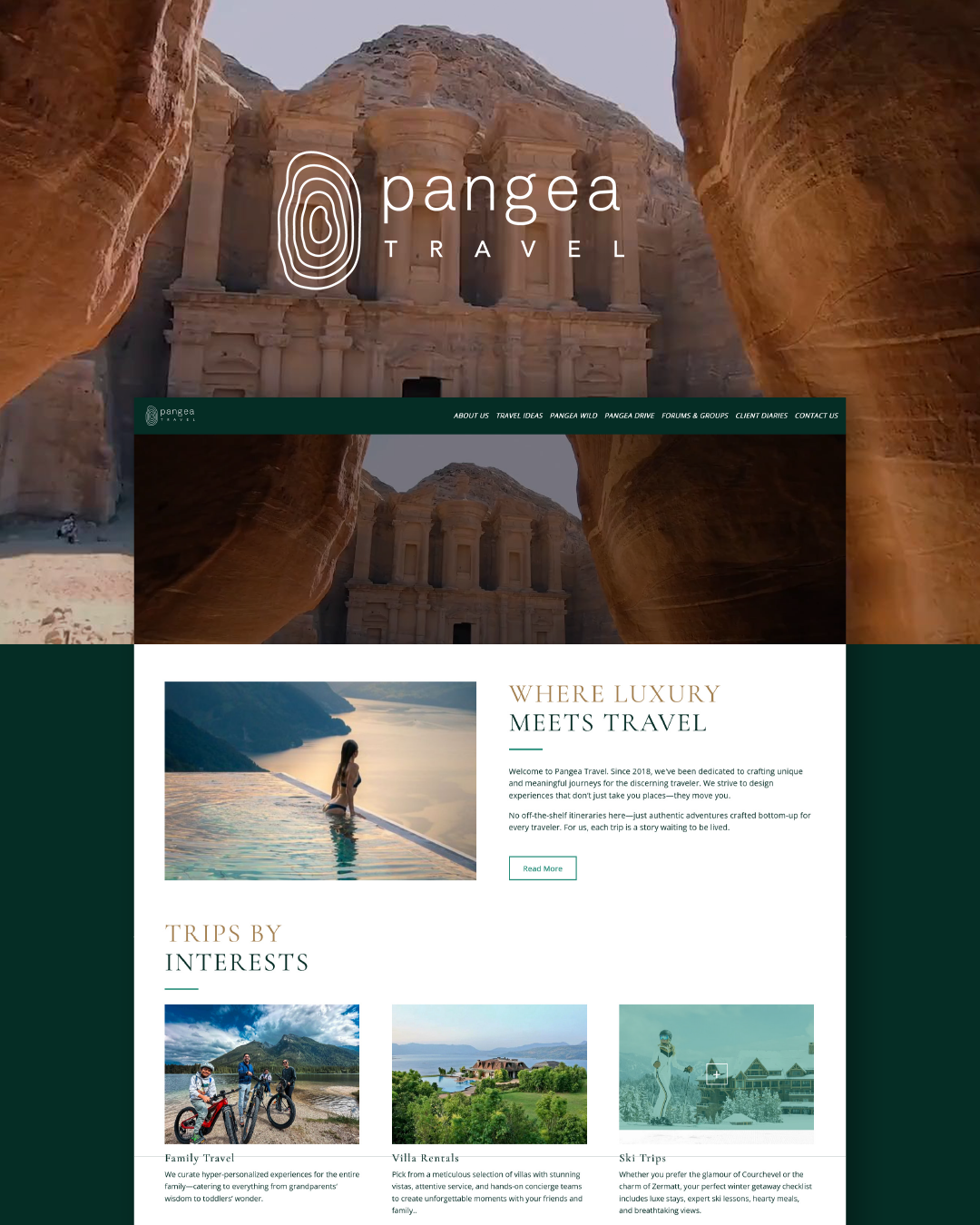 Website Design for a Travel Website branding motion graphics ui website