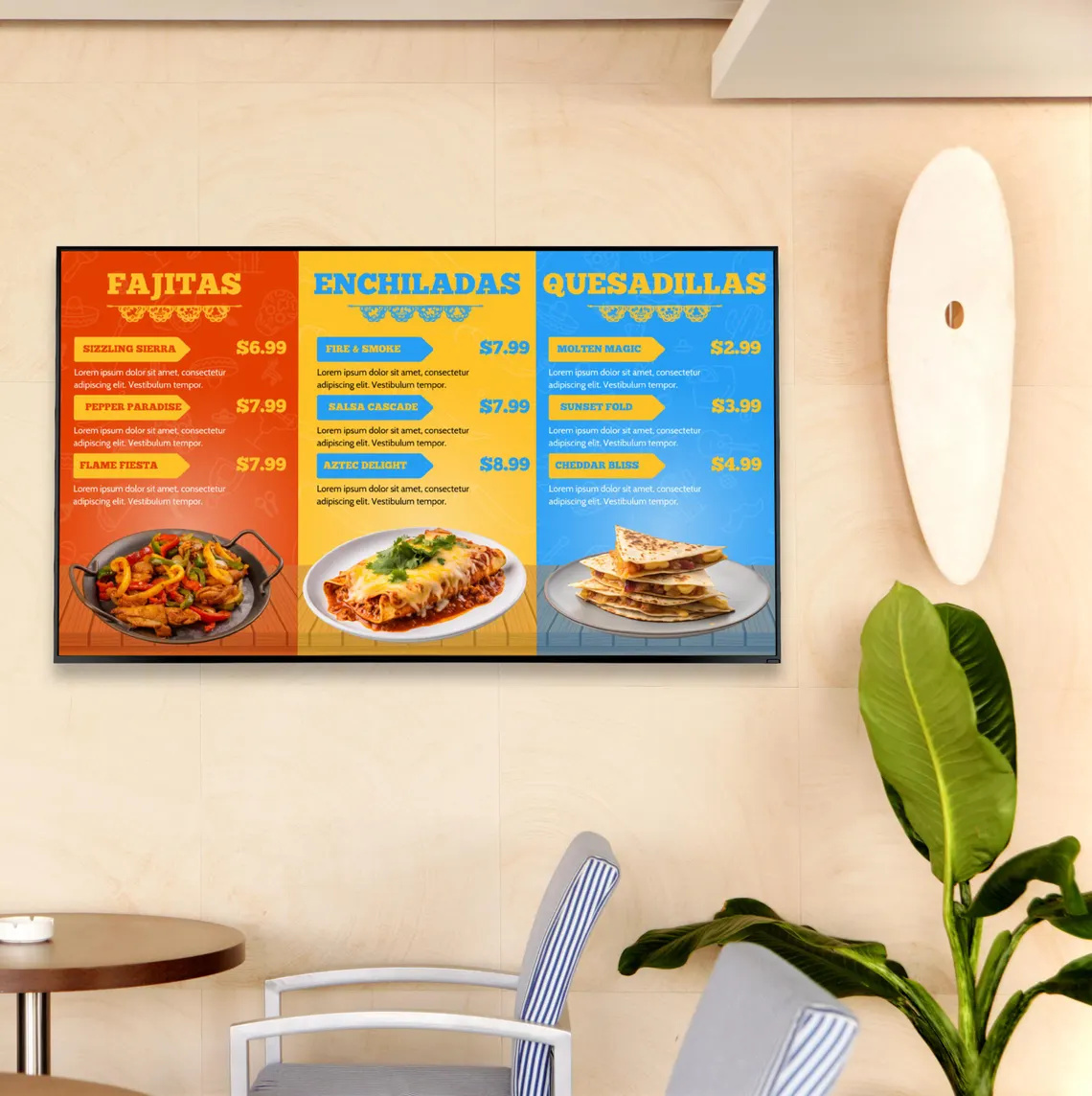 Mexican Restaurant Menu Board Design cantina menu colorful menu design digital menu latin cuisine menu board design mexican food design mexican menu restaurant menu spicy food branding taco menu