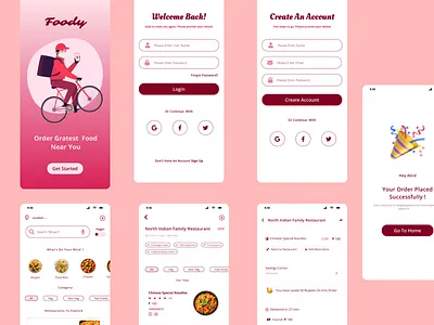 Food Delivery App figma foodapp fooddeliveryapp mobileapp mobileui