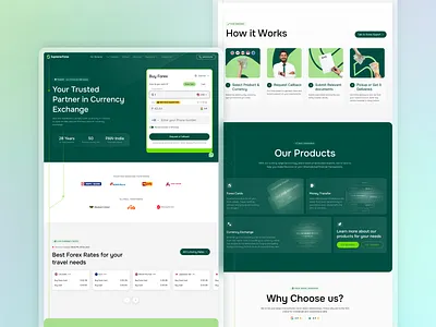 A complete revamp of a Forex brand. branding business currency exchange forex landingpage students travellers uidesign website