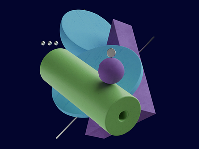 3D Primary Geometry 3d 3d art 3d composition 3d cylinder 3d forms 3d render 3d shapes 3d sphere 3d visual 3dmodeling abstract clean design colorful colorful art cylinder geometric forms graphic design spheres