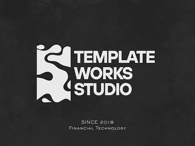 Black & White Abstract Logo abstract logo branding business logo canva canva template creator graphic design instagram post logo