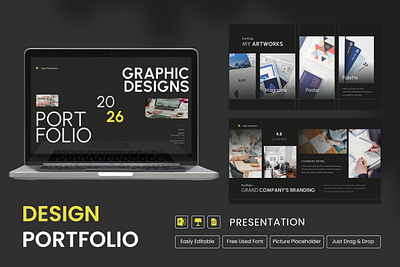 Design Portfolio Presentation typography