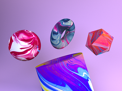 Abstract 3D Shapes 3d abstract background c4d cinema4d design illustration render shapes