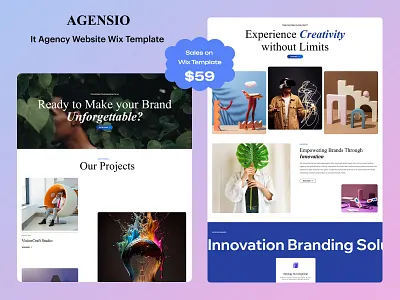 Agensio- IT Agency Website Wix Template business business website digital solutions it agency mobile friendly modern design responsive responsive design responsive layout seo friendly software development tech company uiux web design web development webdevelopment wix design wix development wix template wix website