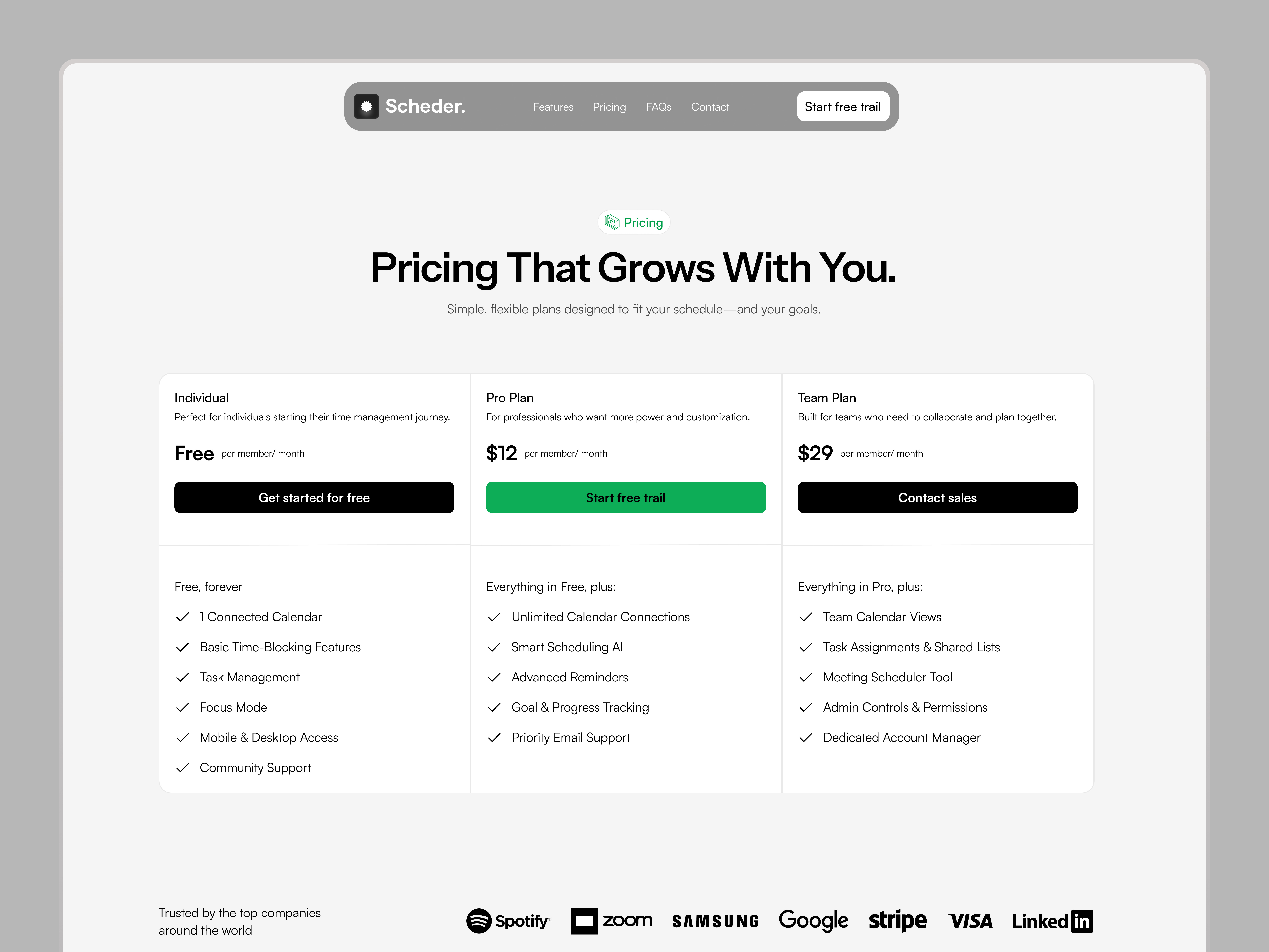 Example of Premium UI/UX Design & Framer Web Dev