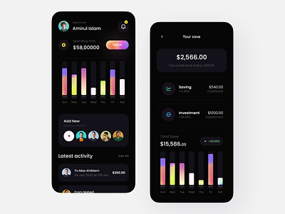 Banking App UI bank bank app bank ui bank uiux banking design home screen ios minimal app mobile ui modern app payment send ui ux