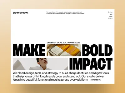 Creative Agency - UI Design Exploration agency website bold creative agency digital agency minimal portfolio studio portfolio ui design web agency web design website