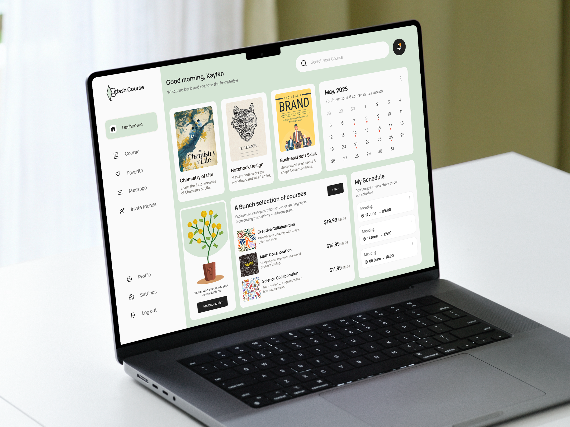 Online Learning Course | Dashboard UI app development dashboard e learning system figma mobile app online learning course online learning platform online portals photoshop ui design web app web dashboard