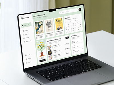 Online Learning Course | Dashboard UI app development dashboard e learning system figma mobile app online learning course online learning platform online portals photoshop ui design web app web dashboard