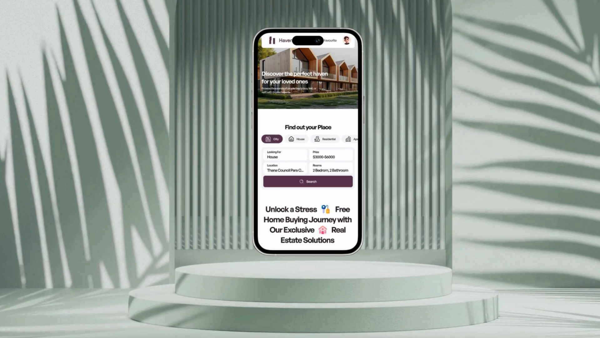 Example of Modern  Mobile App Design