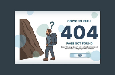 Daily UI Challenge - Day 8 - 404 Page Design 404 404error 404page challenge dailyui design figma graphic design ui ux