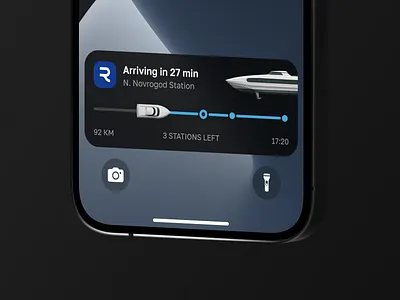 Live activity tracking clean design dynamic island graphic design ios design iphone design live activity logo minimalism mobile design river tracking transport ui uiux widget