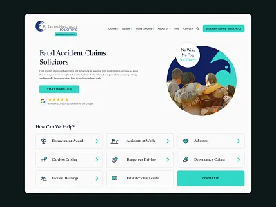 Accident Claims Website accident claims law legal ui ux website website design
