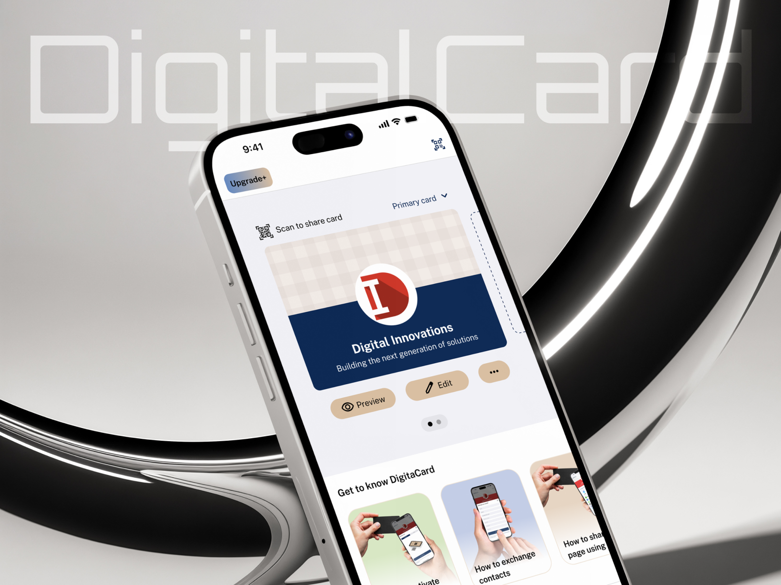 Digital Card – NFC App UI Design app app deign app design card design design design inspiration digital business card digital card digital card design minimal ui mobile app mobile ui nfc card product design ui ui design uiux ux