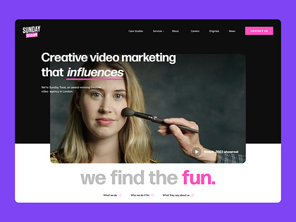 Video Production Agency Website - Client