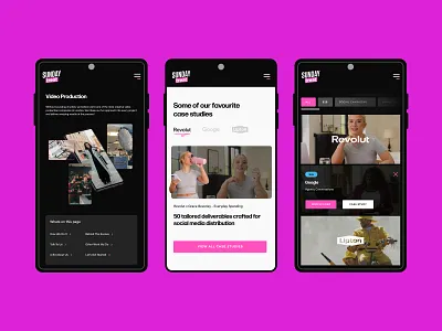 Video Production Agency - Mobile - Client animation london mobile ui ux video video production website website design