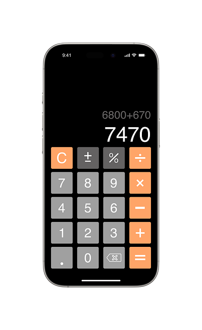#DailyUI aesthetic calculator design illustration mobile ui