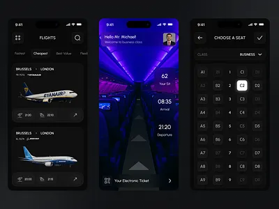 Flight booking app 2025 app graphic design mobile ui uiux