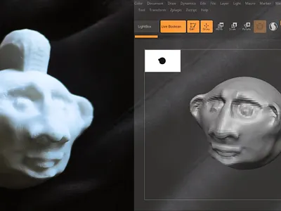 "Слыш, работать", 2025 3d zbrush