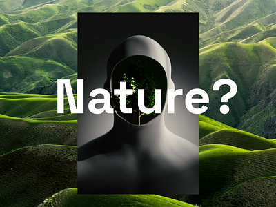 Nature vs. Technology balance consciousness conservation daily design environment graphic design harmony human humanity inspiration life nature ngo philosophy protection question robot society technology