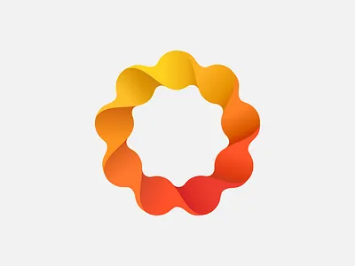 Sunshine logo branding circle colorful graphic design logo mark orange sunshine