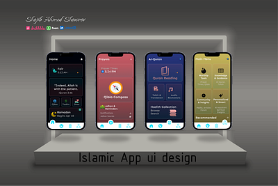 Islamic App ui design apps figma islamic ui