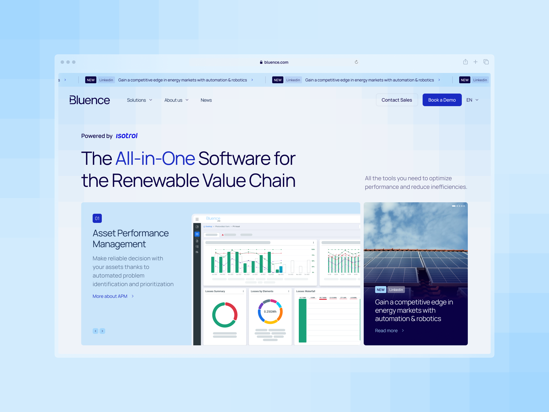 Bluence cleantech energytransition figma real case web design webflow