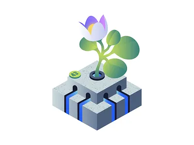 Metaphorical Illustration for Leela The Queen app app illustration branding editorial illustration flower game game design game illustration illustration illustrator isometric illustration isometry leela leela game minimal product product design product illustration psychology vector visual metaphor