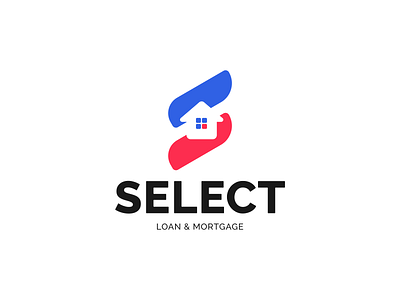 Select Loan and Mortgage Logo app branding clean design flat free freebie graphic design icon illustration kit logo minimal mockup psd template typography vector web website
