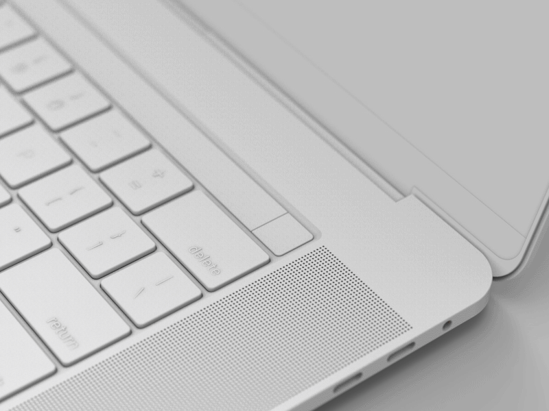 Macbook Pro mockup work in progress 3d animation apple drylikov gif keyboard macbook pro render touch bar