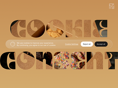 Cookie Consent UI – Minimal & Friendly cleandesign cleanui cookieconsent cookies dailyui design designchallenge figma graphic design lightmodeui modal popup shapes ui uidesign