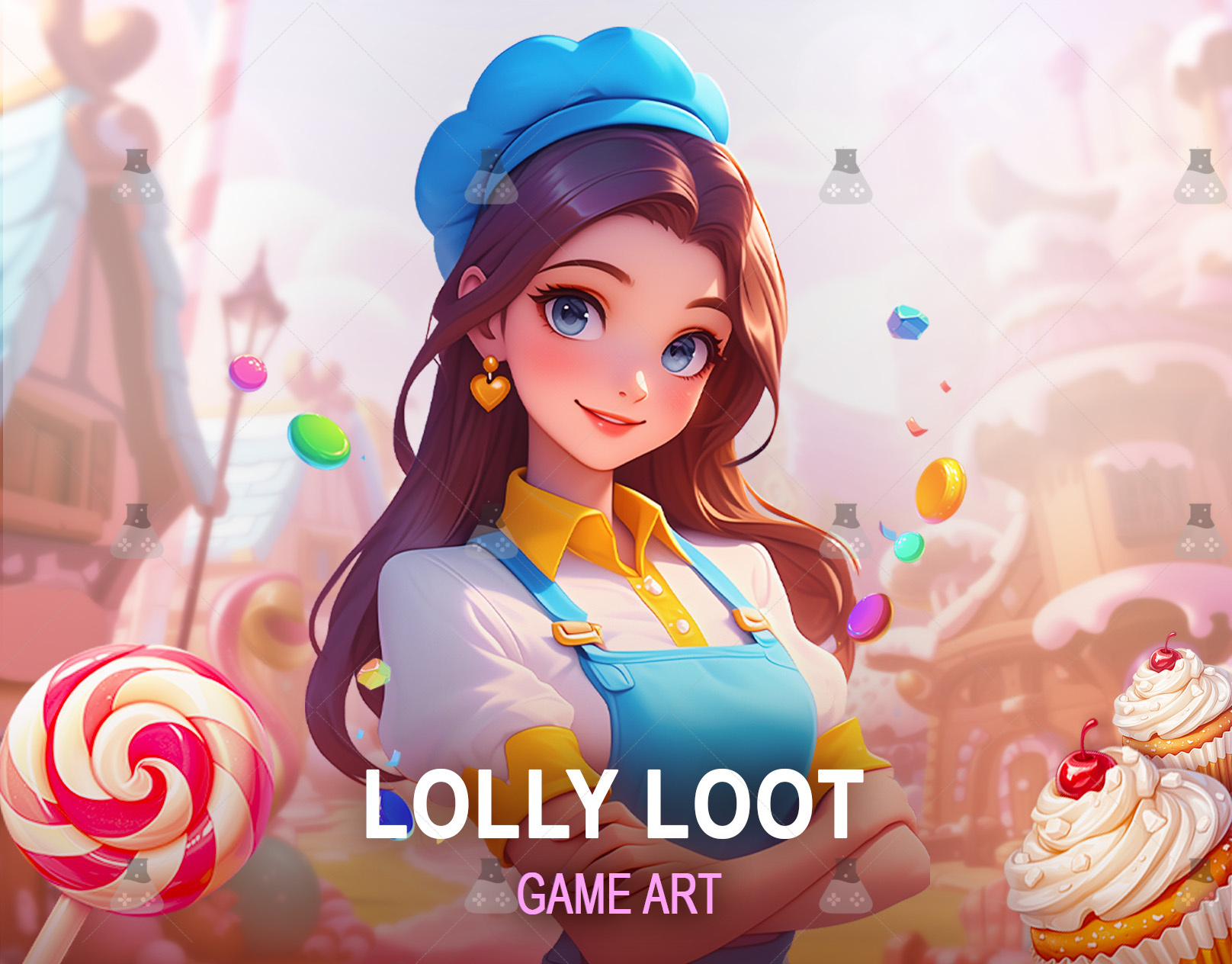 Lolly Loot Slot Art: A Sweet Adventure by Art Outsourcing Studio 2d artwork 2d slot art casino slot art outsourcing casino slot services digital art digital art services game characters game development gamix labs lolly loot slot lolly loot slot machine slot slot art services slot machine slot machine services