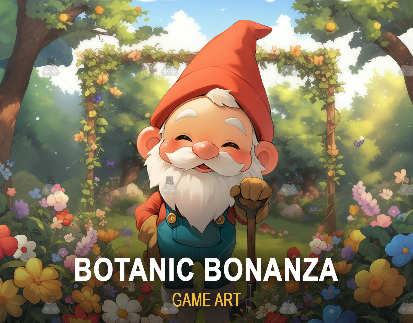 Botanic Bonanza - Nature-Inspired Slot Art by Gamix Labs 2d artwork animation game characters game development gamix labs slot slot art services