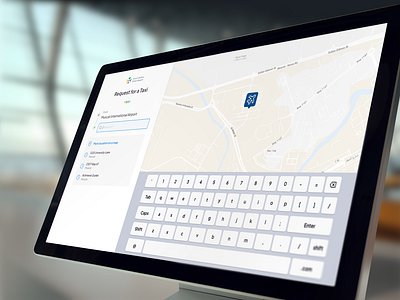 Oman Airport – Ride Booking App airport interface kiosk mock up ride booking app transport app travel app ui ux